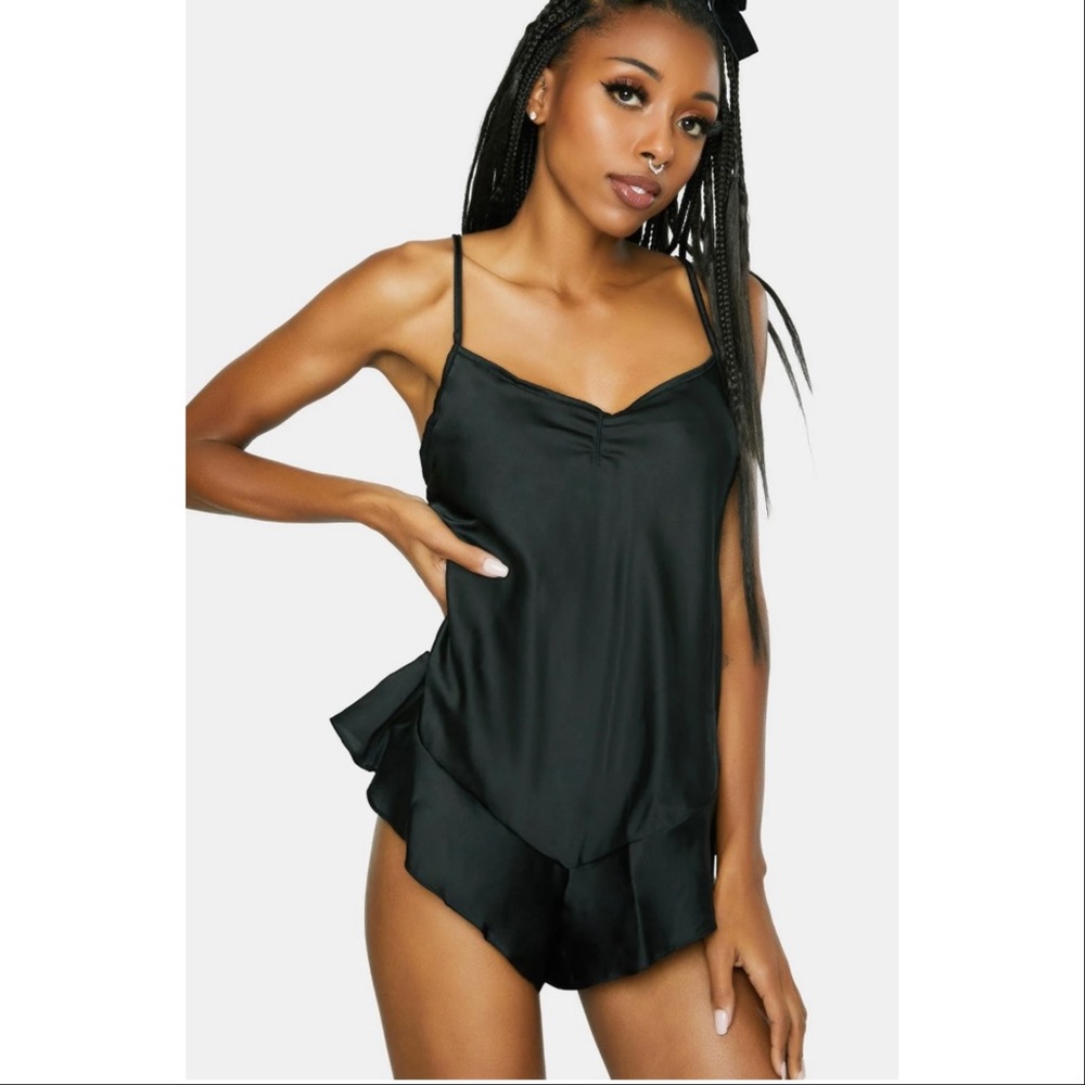 NWOT DOLLS KILL Black Romper Playsuit S/M